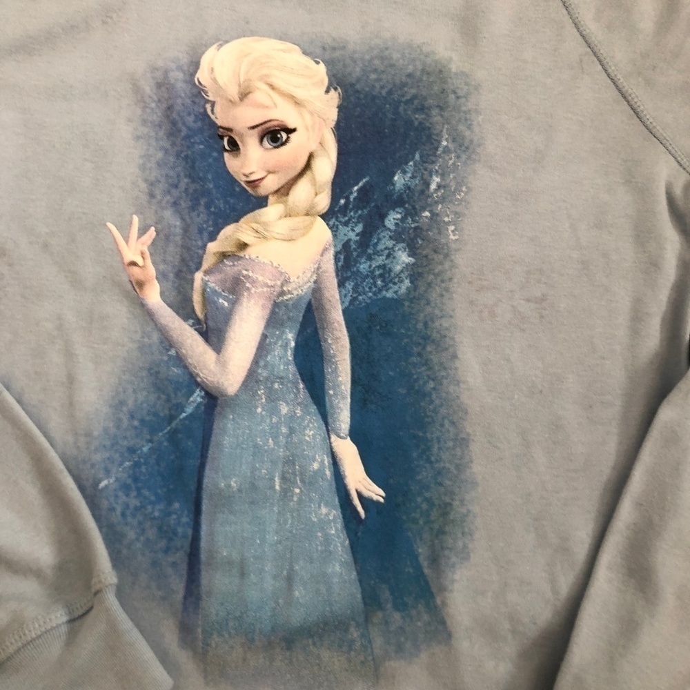NWOT Disney Frozen Reversible Sweatshirt Size S - Picture 2 of 5
